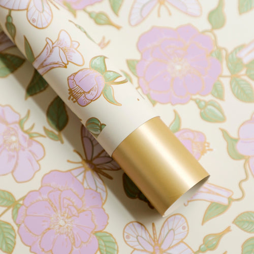 Papel Coreano Floral Gold