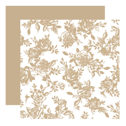 Papel coreano estampado floral
