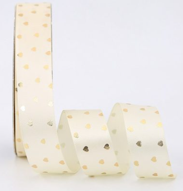 Cinta Tela Estampado Corazones