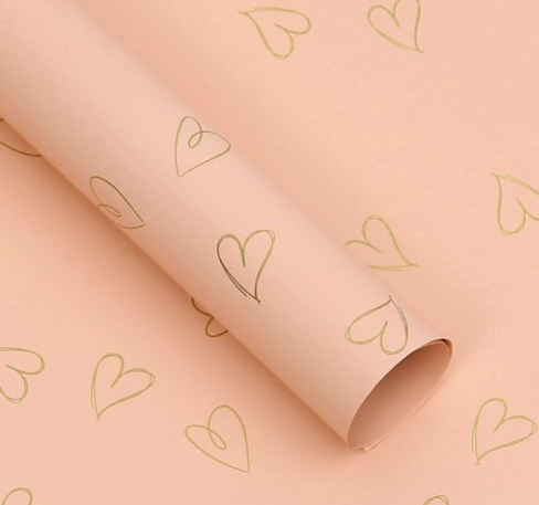 Papel Coreano Corazones Dibujados