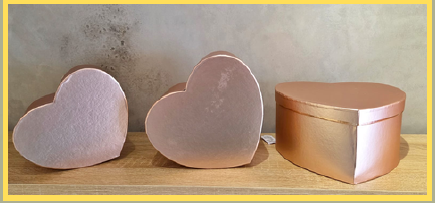 CAJAS EN FORMA DE CORAZON