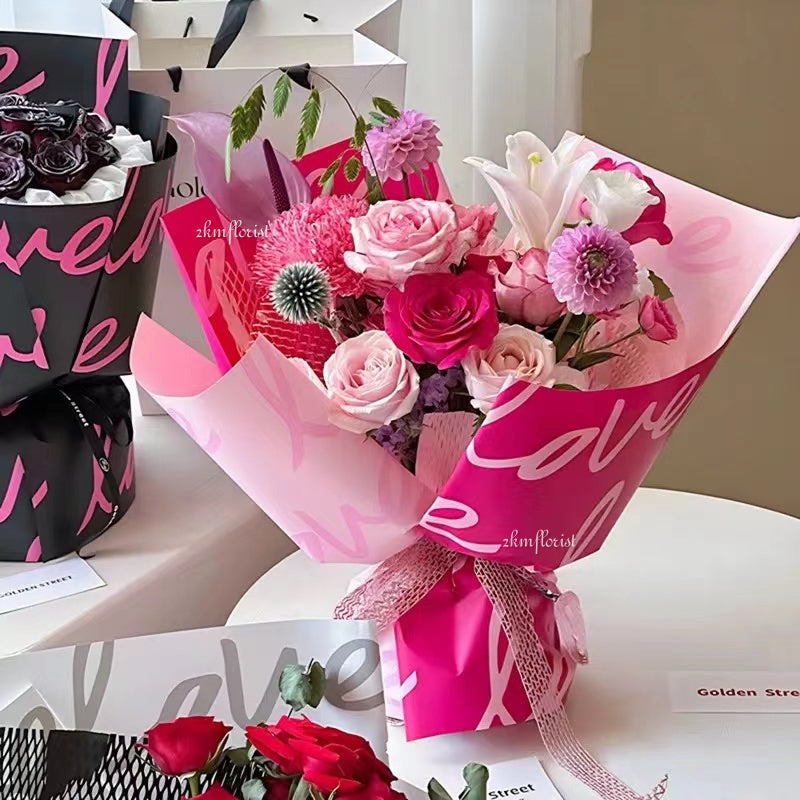 Papel Coreano Estampado Love