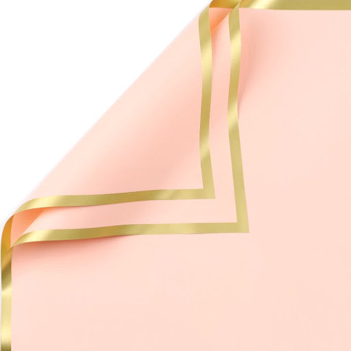 Papel Coreano Borde Dorado Solido