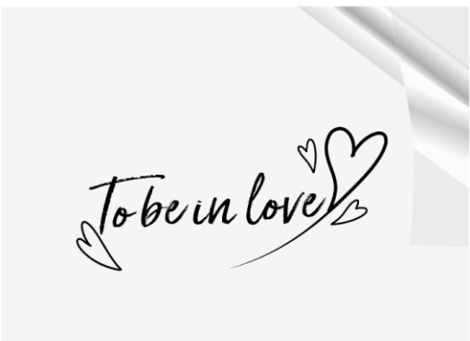 Papel Transparente "To be in love"