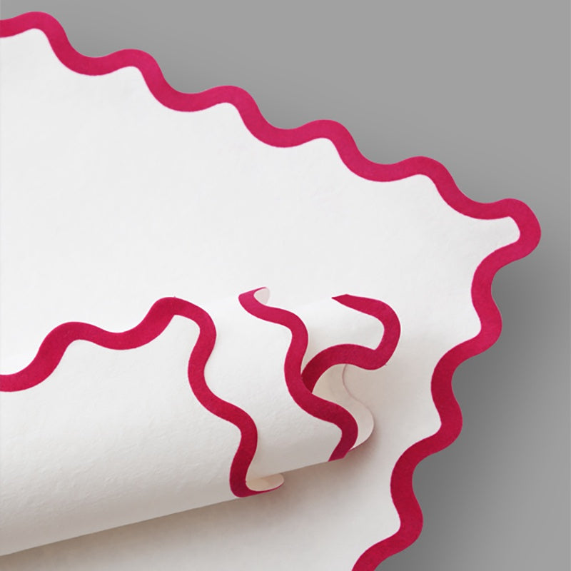 PAPEL CARTO ONDULADO BORDE COLOR