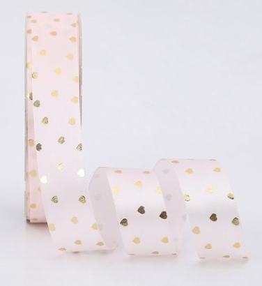 Cinta Tela Estampado Corazones