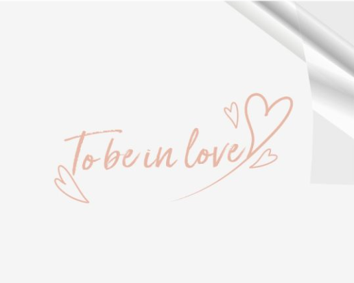 Papel Transparente "To be in love"
