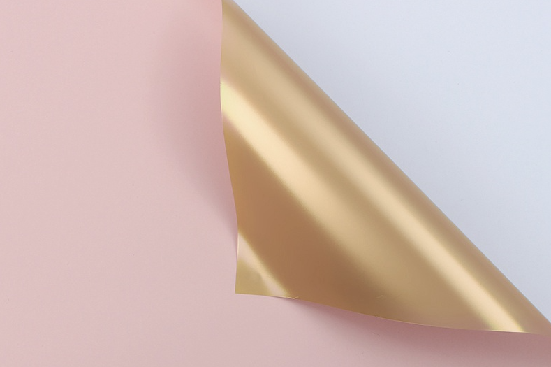 Papel Coreano Solido Doble Faz Color/Dorado