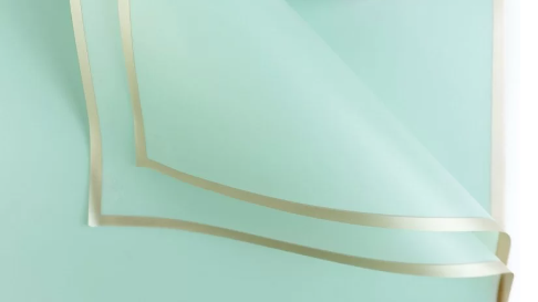 Papel Coreano Traslucido Borde Dorado