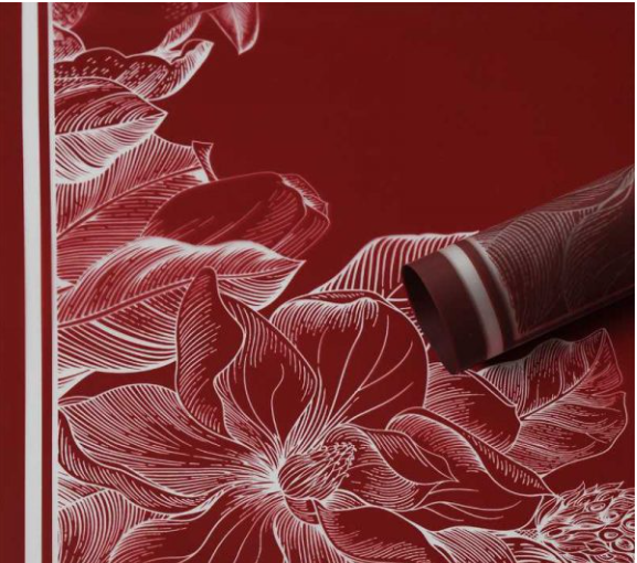 Papel Coreano Estampado Floral