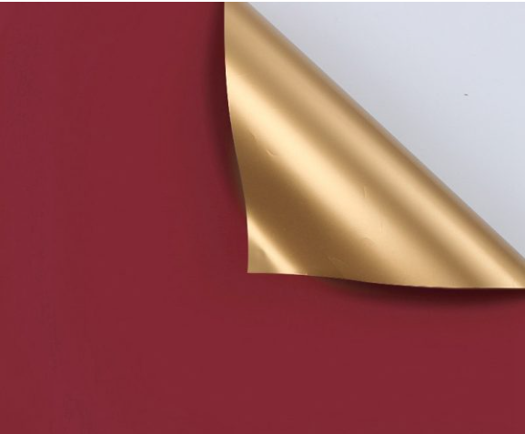 Papel Coreano Solido Doble Faz Color/Dorado
