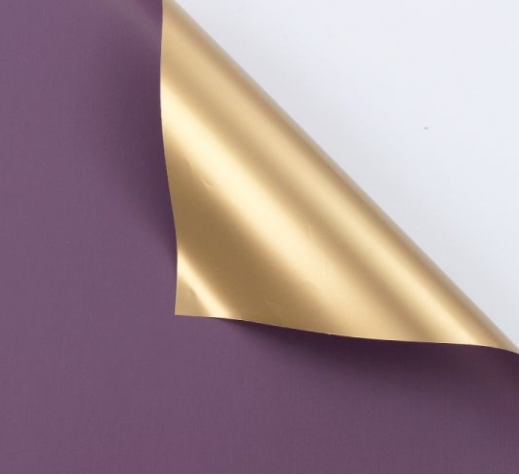 Papel Coreano Solido Doble Faz Color/Dorado
