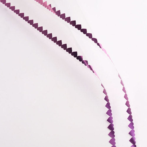 Papel Coreano Transparente borde corazon