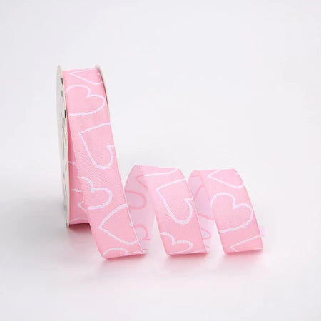 Cinta Tela Estampado Corazones