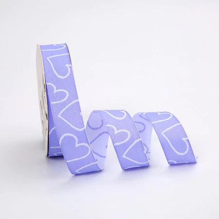 Cinta Tela Estampado Corazones