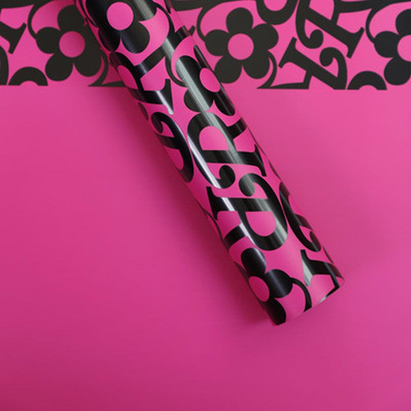 Papel Coreano Borde Estampado Flores
