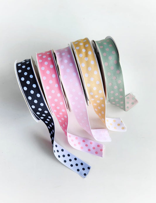 Cinta Tela Estampada Puntos
