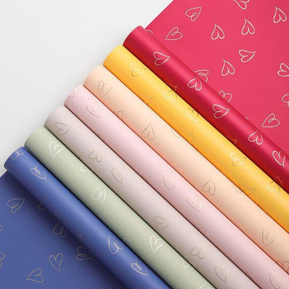 Papel Coreano Corazones Dibujados