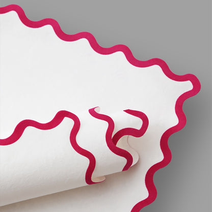 PAPEL CARTO ONDULADO BORDE COLOR