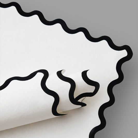 PAPEL CARTO ONDULADO BORDE COLOR