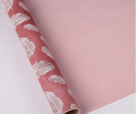 Papel Coreano Estampado Plumas