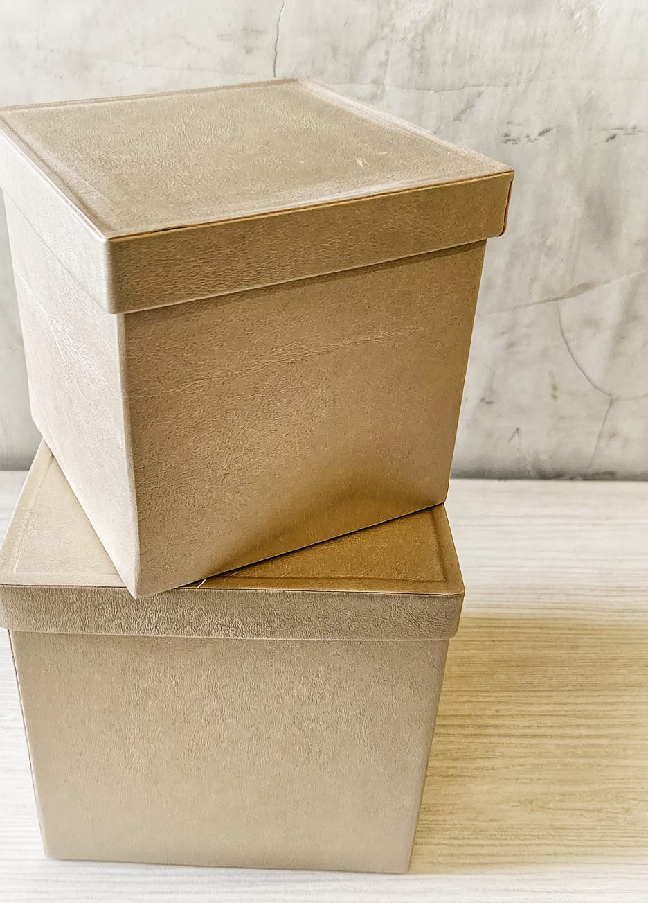 Cubo en Cuerina Tamaño S
