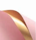 Papel Coreano Solido Doble Faz Color/Dorado