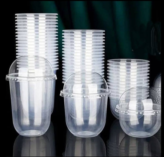 Vaso U con tapa domo (8, 12 y 24 onzas)
