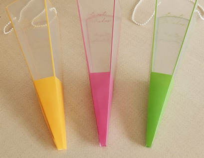 Cono Transparente Borde Color
